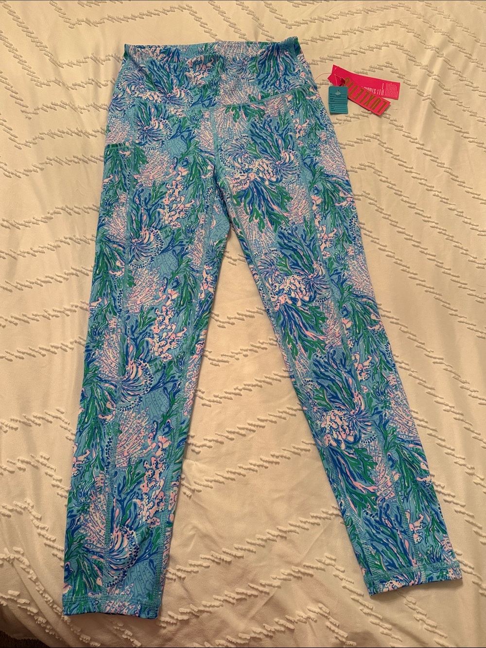 Lilly Pulitzer Blue, Green & Pink Printed Leggings